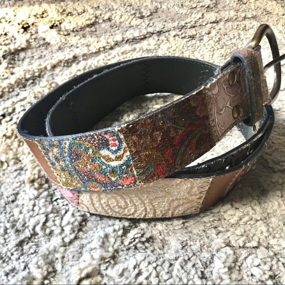 Accessories - Vintage Boho Silk Patchwork Belt